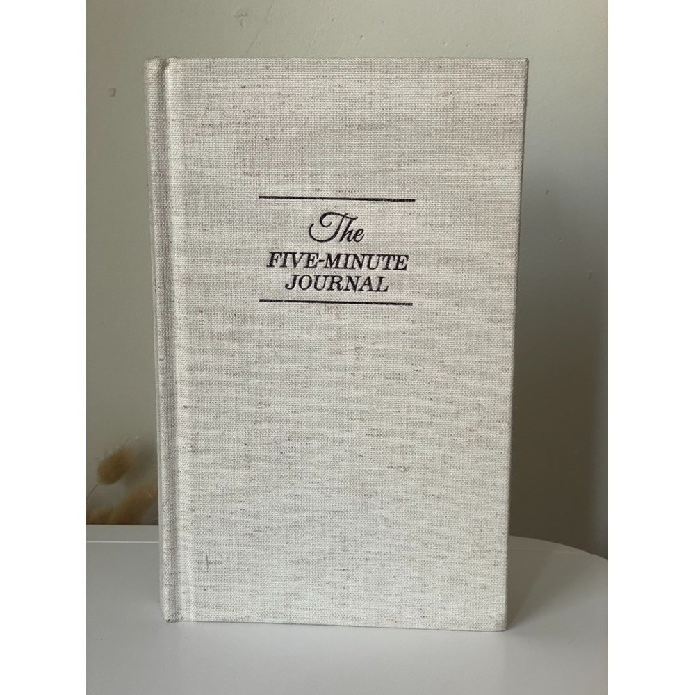 The Five Minute Journal Linen Hardcover Gratitude Wellness Journal Unused